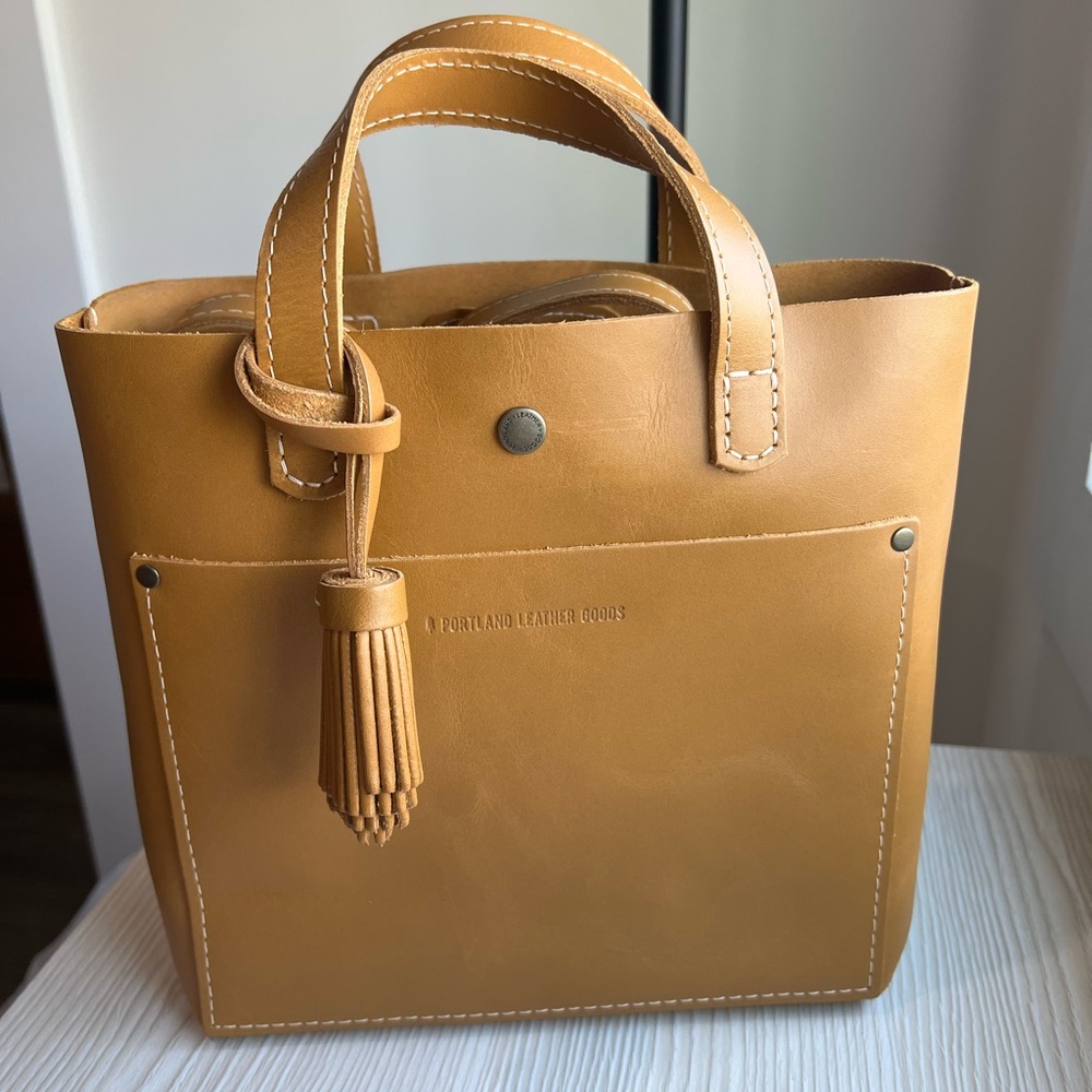 🥭 Mango Mini Tote & Tassel Bundle - Portland Leather